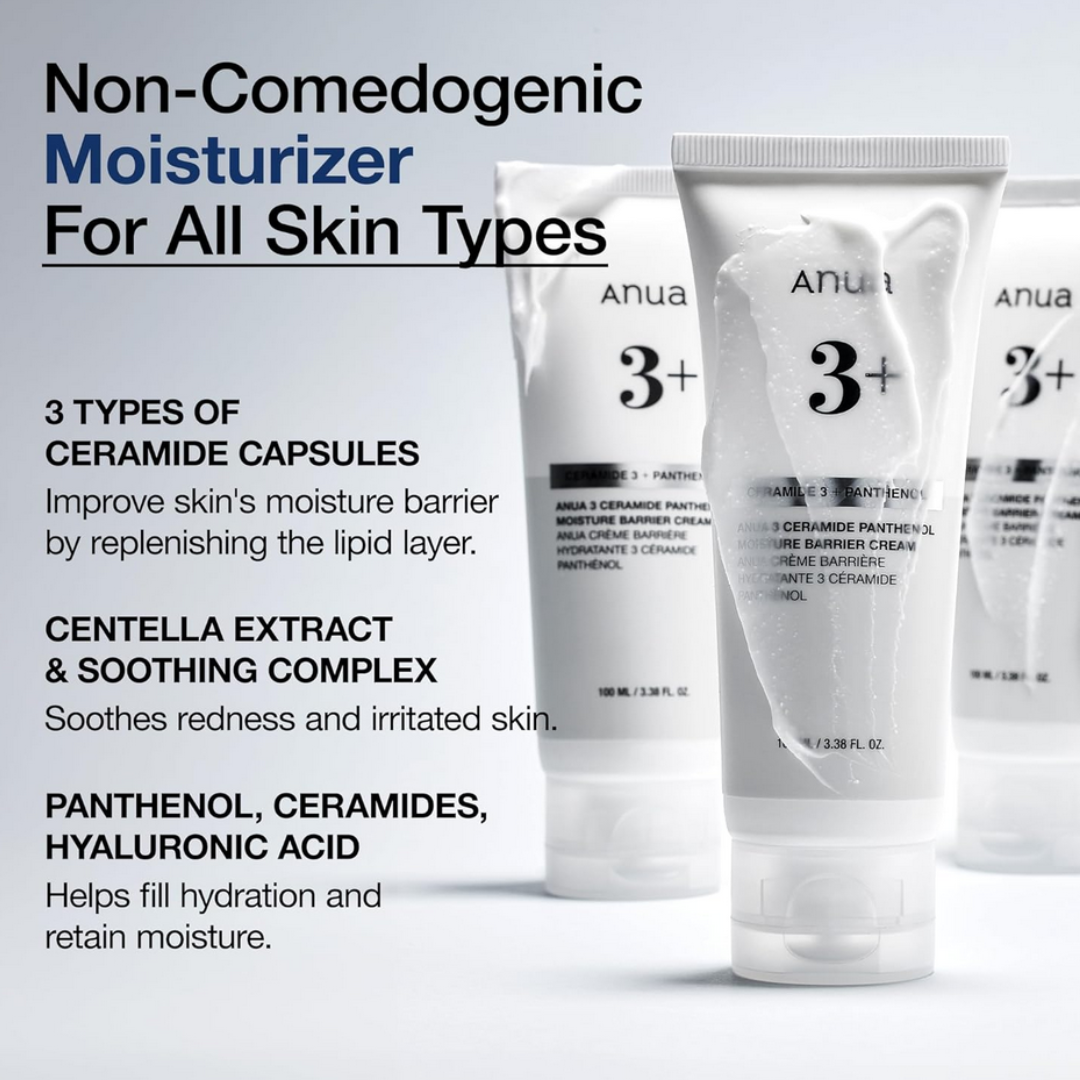 ANUA 3 Ceramide Panthenol Moisture Barrier Cream 100ml