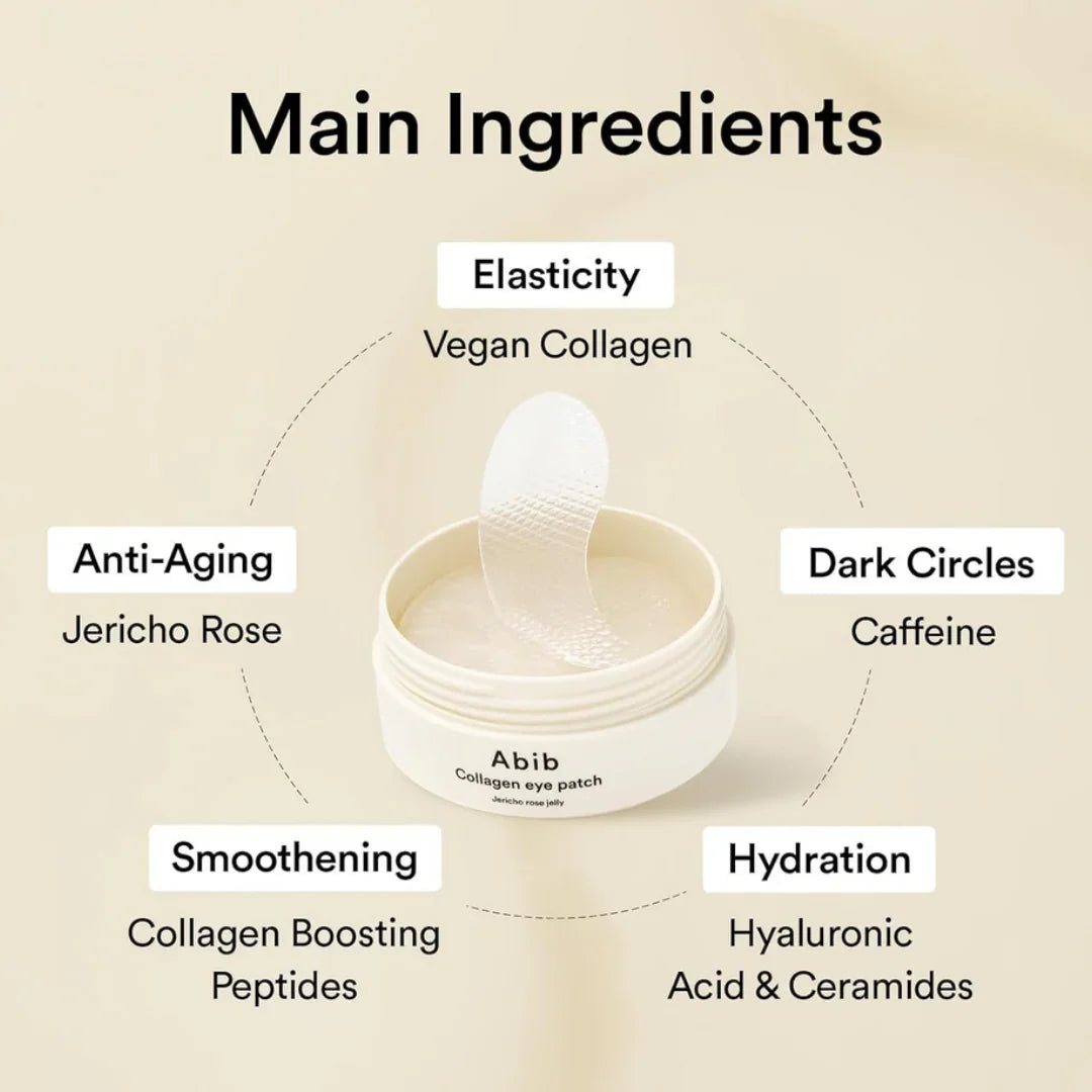 Abib Collagen Eye Patch Jericho Rose Jelly 60 Patchs