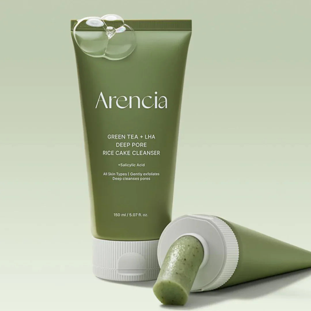 Arencia Green Tea LHA Deep Pore Rice Cake Cleanser 150g