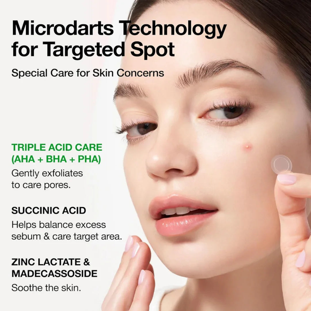 Auna Triple Acid Spot Care Microdart Patch 12 Pcs