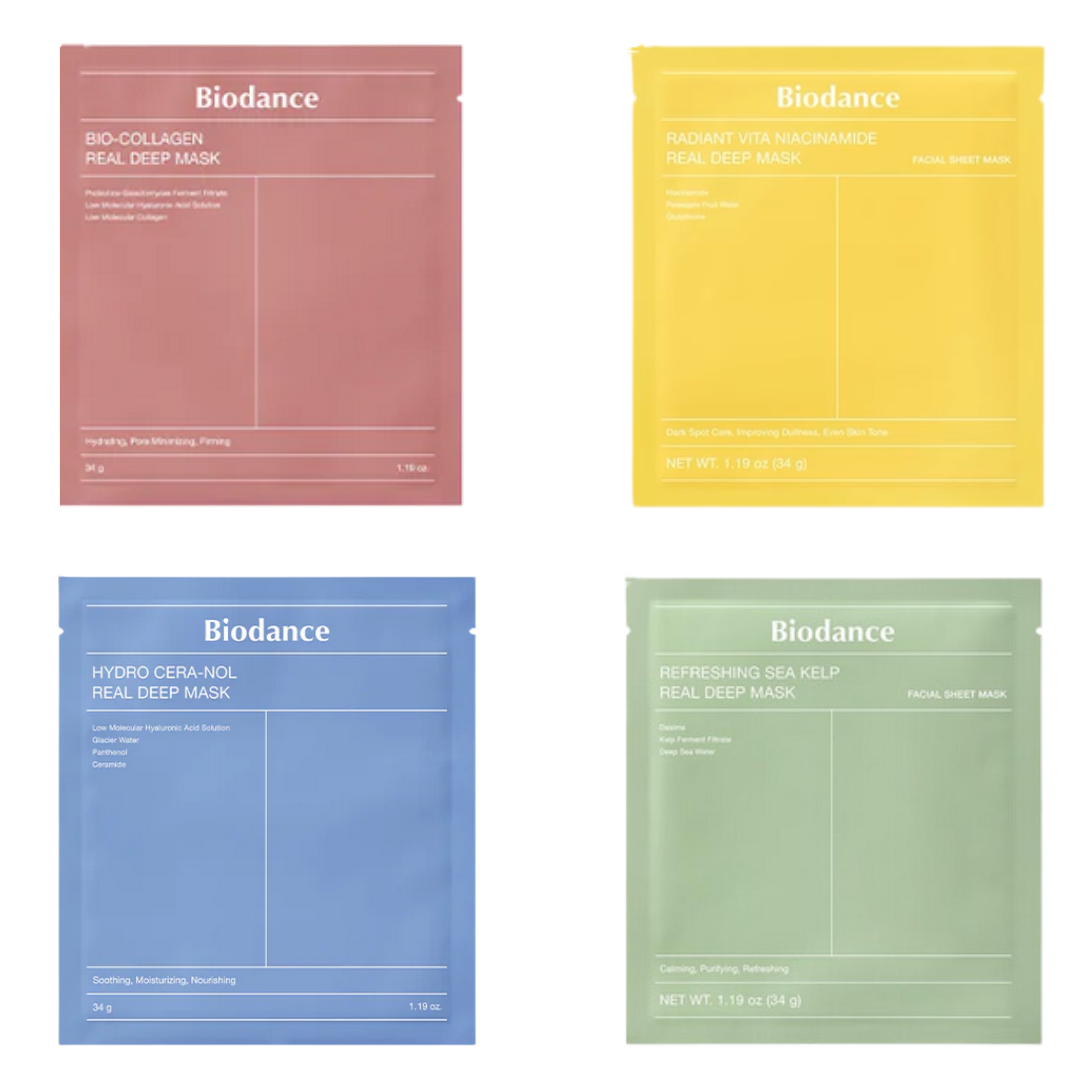 Biodance Real Deep Mask Trail Set 4*34 ml