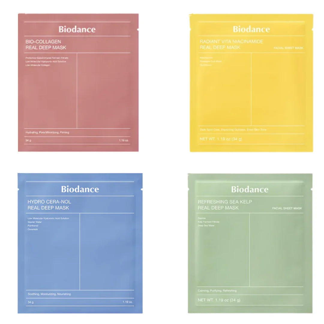 Biodance Real Deep Mask Trail Set 4*34 ml
