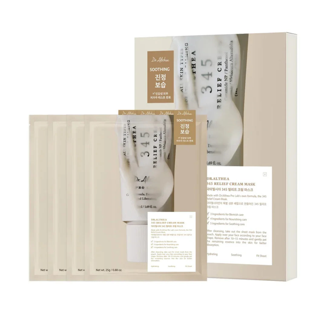 Dr.Althea 345 Relief Cream Mask 4Pcs