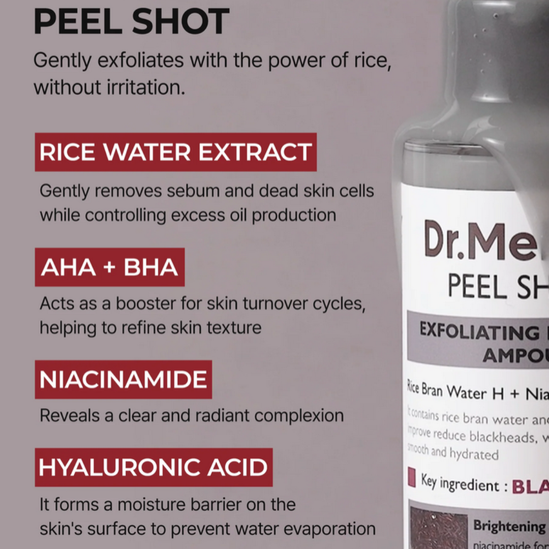 Dr.Melaxin Peel Shot Exfoliant Black Rice Ampoule 80ml