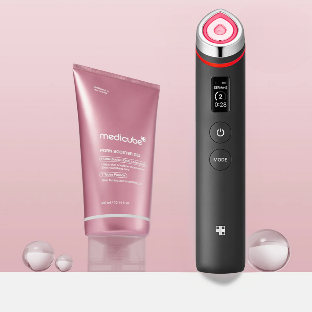 Medicube AGE-R Booster Pro Black+ Free Medicube AGE-R PDRN Booster Gel 300ml