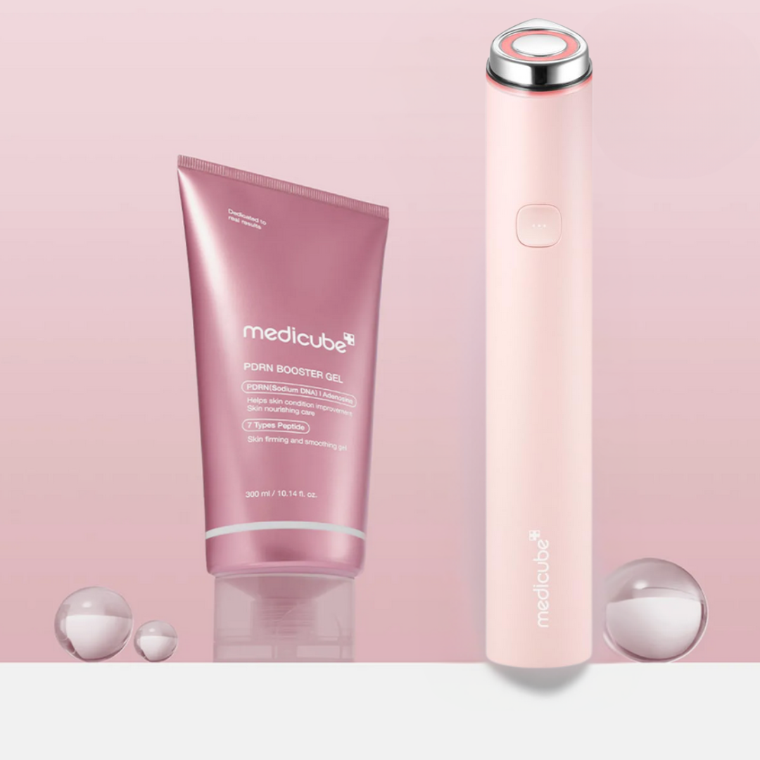 Medicube AGE-R Booster Pro Mini Pink+ Free Medicube AGE-R PDRN Booster Gel 300ml