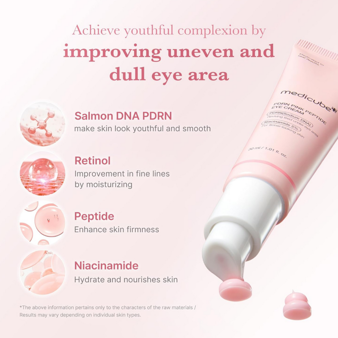 Medicube Salmon DNA PDRN Pink Peptide Eye Serum 30ml