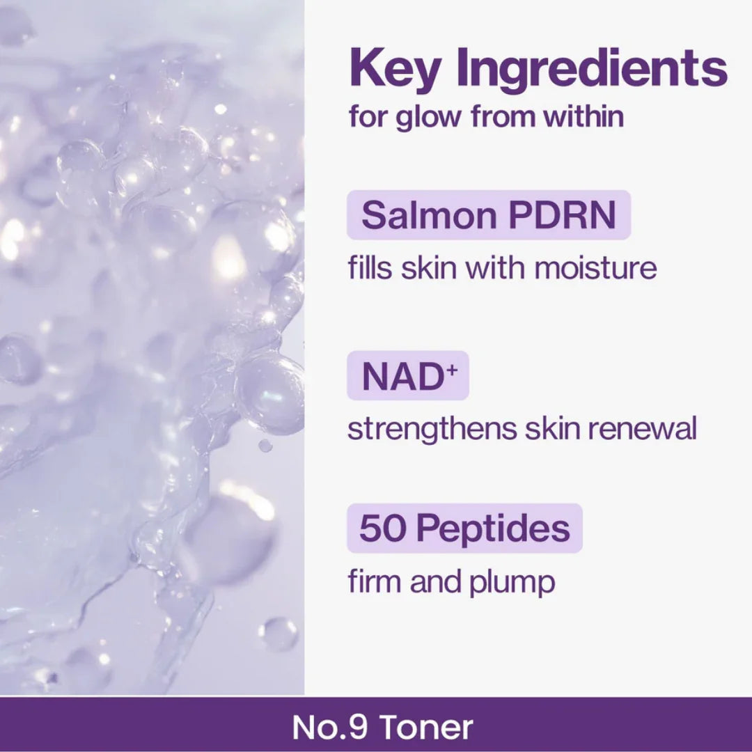 Numbuzin No.9 Toner NAD+ PDRN Glow Boosting Toner 150ml