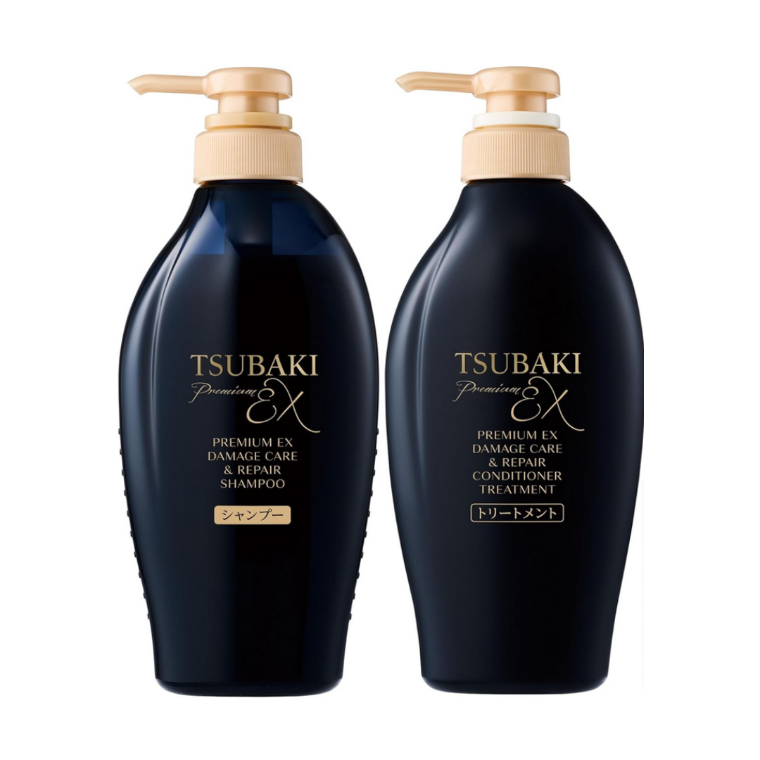 Shiseido Tsubaki Premium EX Damage Care & Repair Shampoo & Conditioner Set 2x400ml