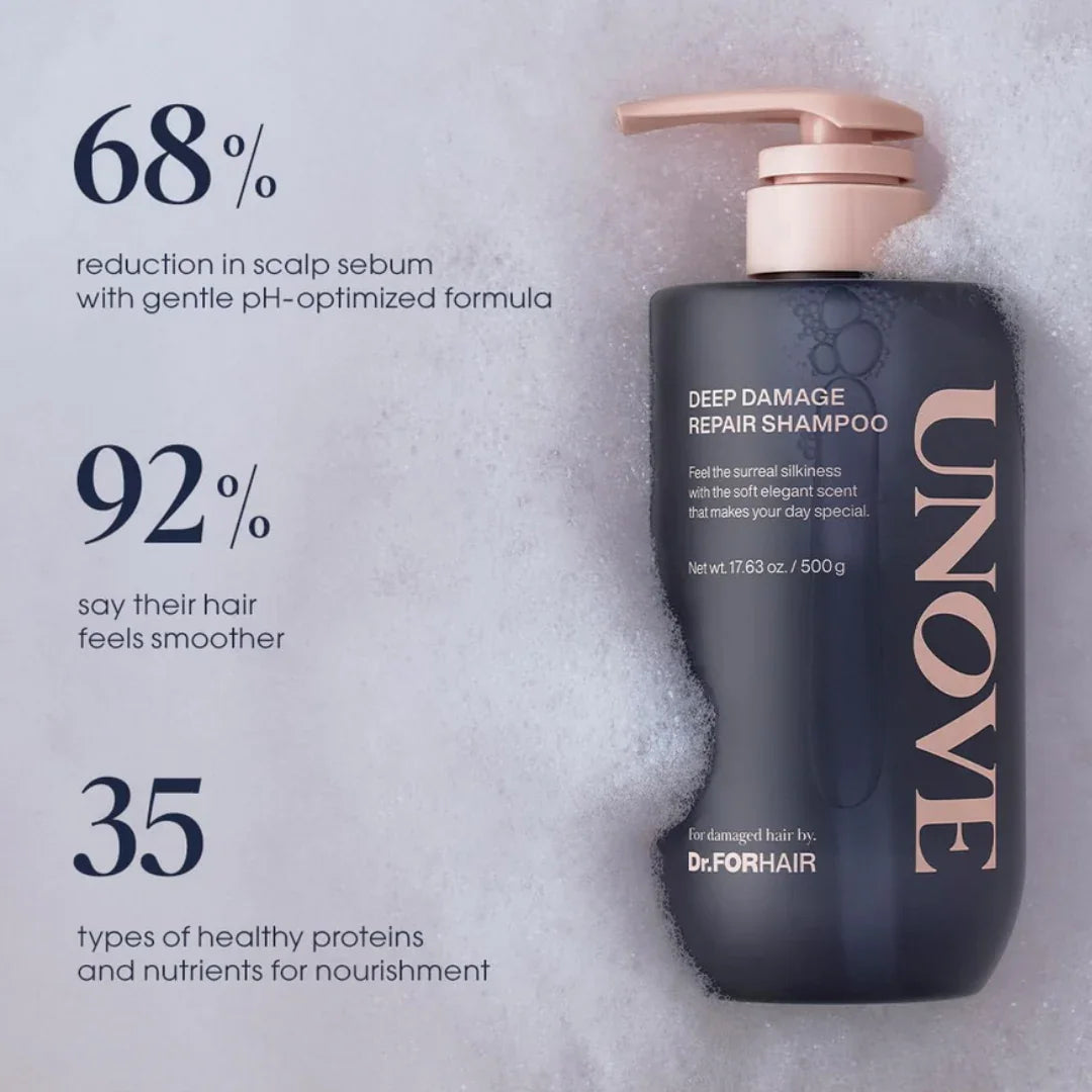 UNOVE Deep Damage Repair Shampoo 500ml