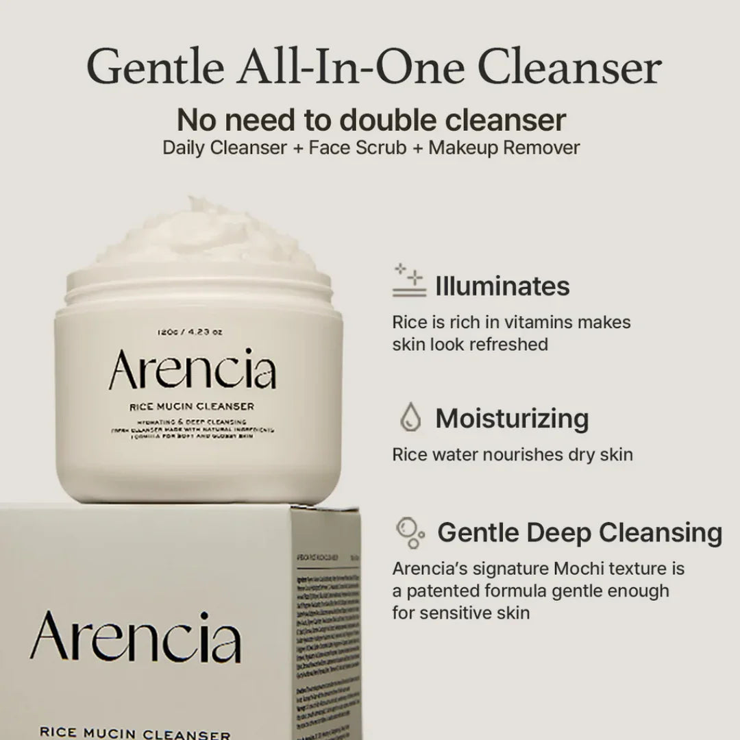 ArenciaARENCIA Rice Mucin Cleanser 120gMood Arabia