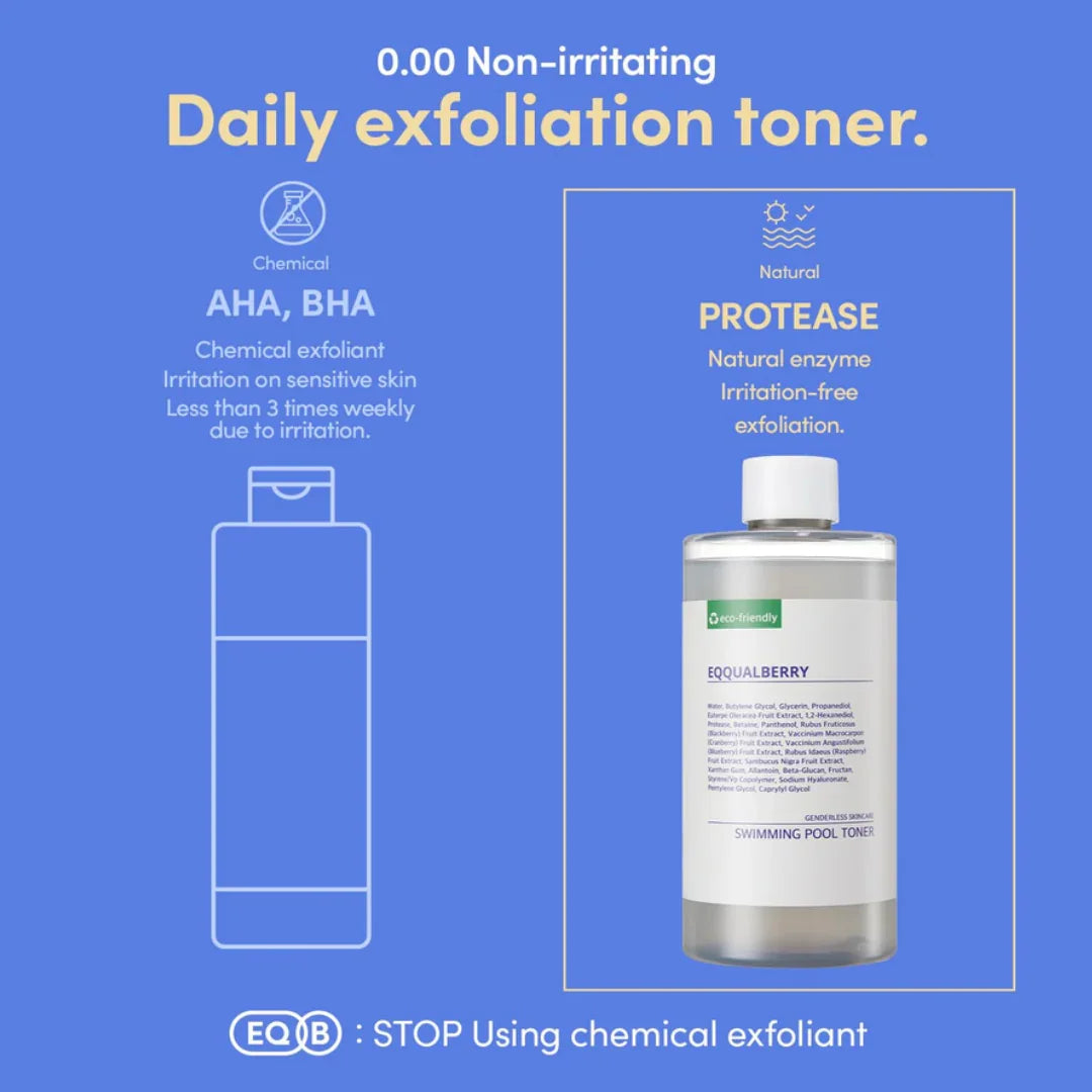 EQQUALBERRYEQQUALBERRY Swimming Pool Daily Facial Toner 300mlMood Arabia8809875453193