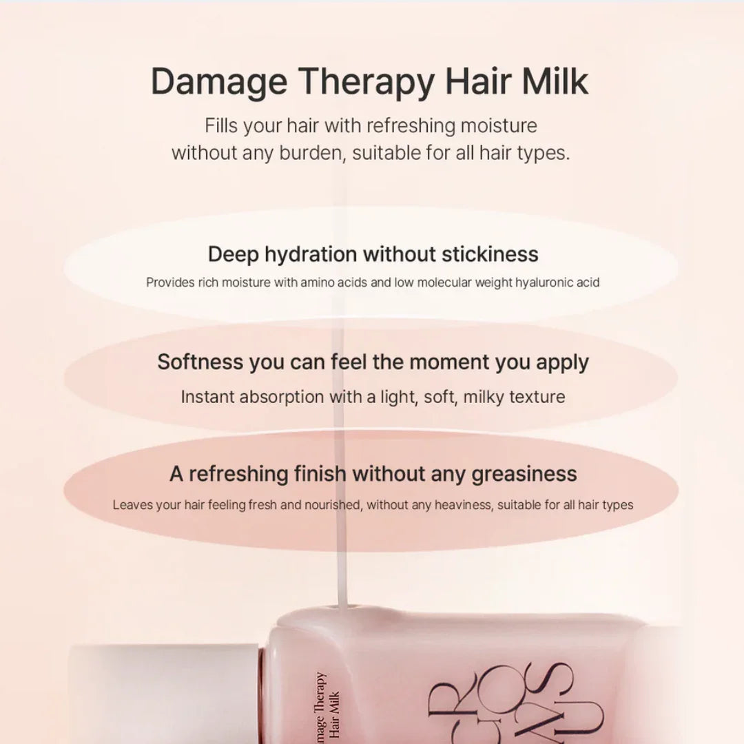 GROWUSGROWUS Damage Therapy Hair Milk 160mlMood Arabia