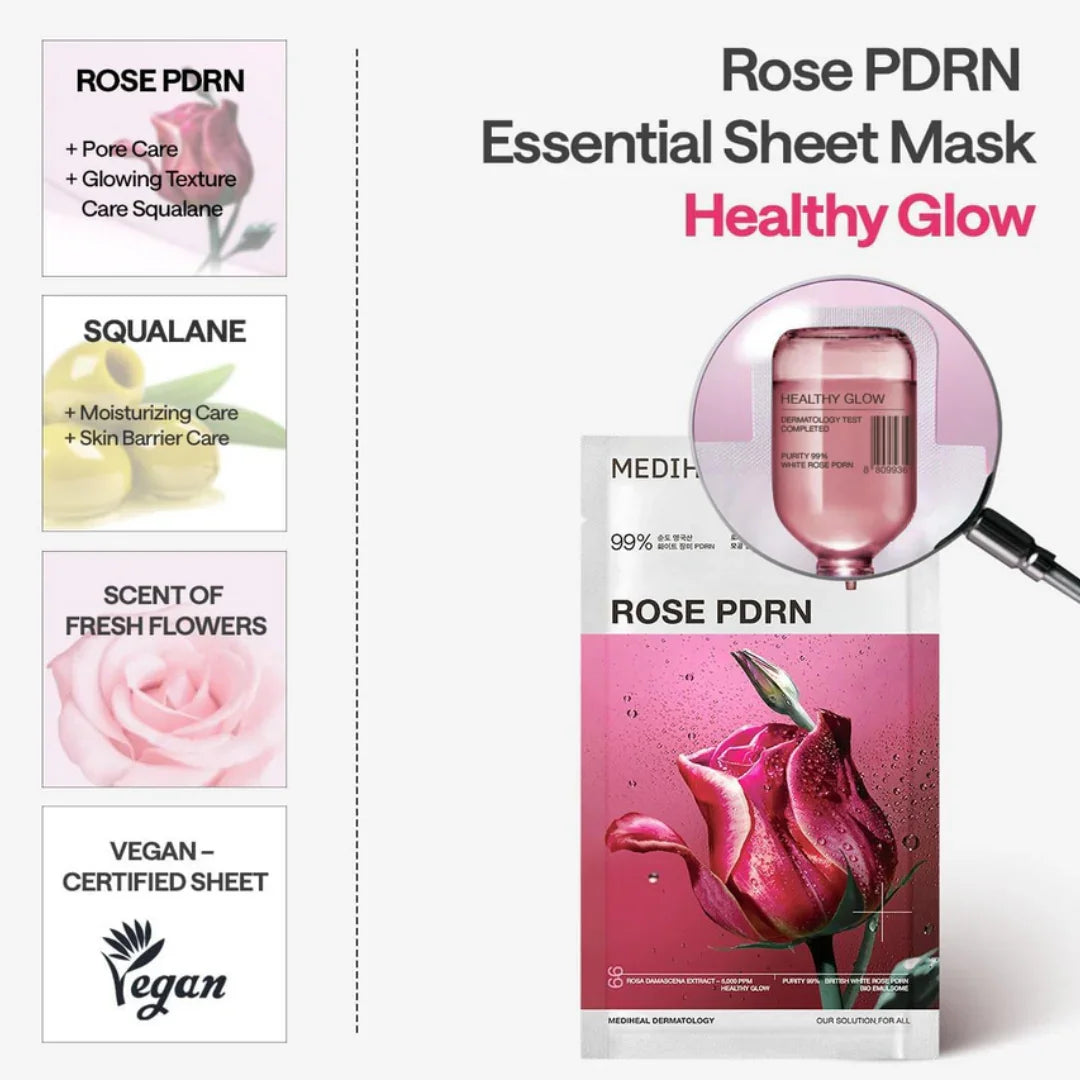 MedihealMEDIHEAL British White Rose PDRN Essential Mask Sheet Bio Emulsome 1 PcMood Arabia