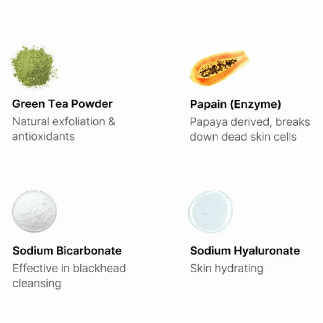 By WishtrendGreen Tea & Enzyme Powder Face Wash 110gMood Arabia8809572891168