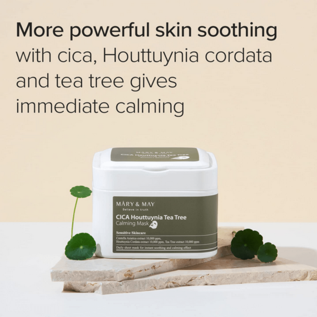 Mary&MayMary & May CICA Houttuynia Tea Tree Calming Mask 30PcsMood ArabiaIherb