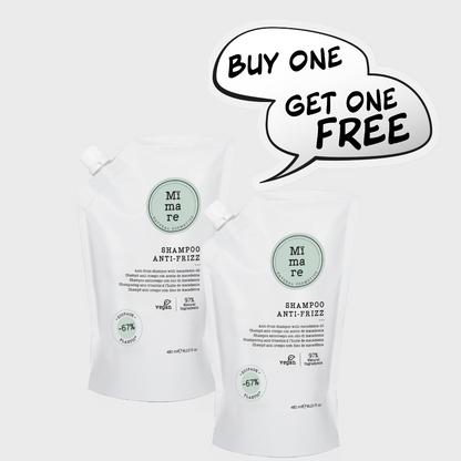 [Buy 1 Get 1 Free]  Mimare Anti-Frizz Shampoo smoothing with machadamia oil 480ml