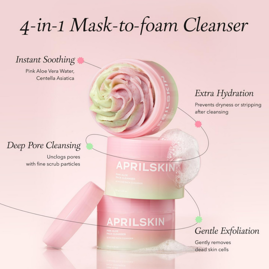 APRILSKIN Pink Aloe Pack Cleanser 120g