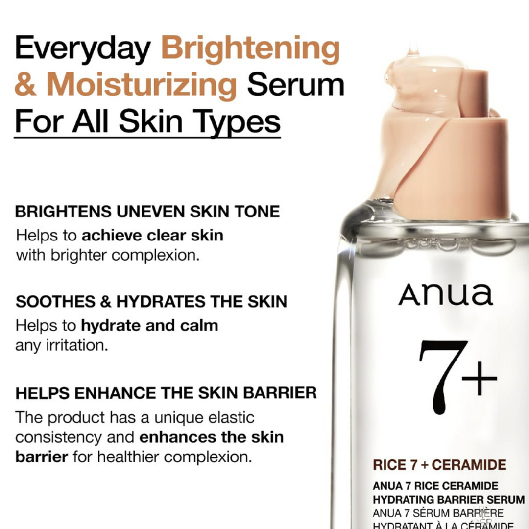 Anua 7 Rice Ceramide Hydrating Barrier Serum 50ml