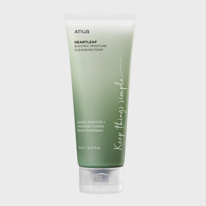 Anua Heartleaf Succinic Moisture Cleansing Foam 150ml