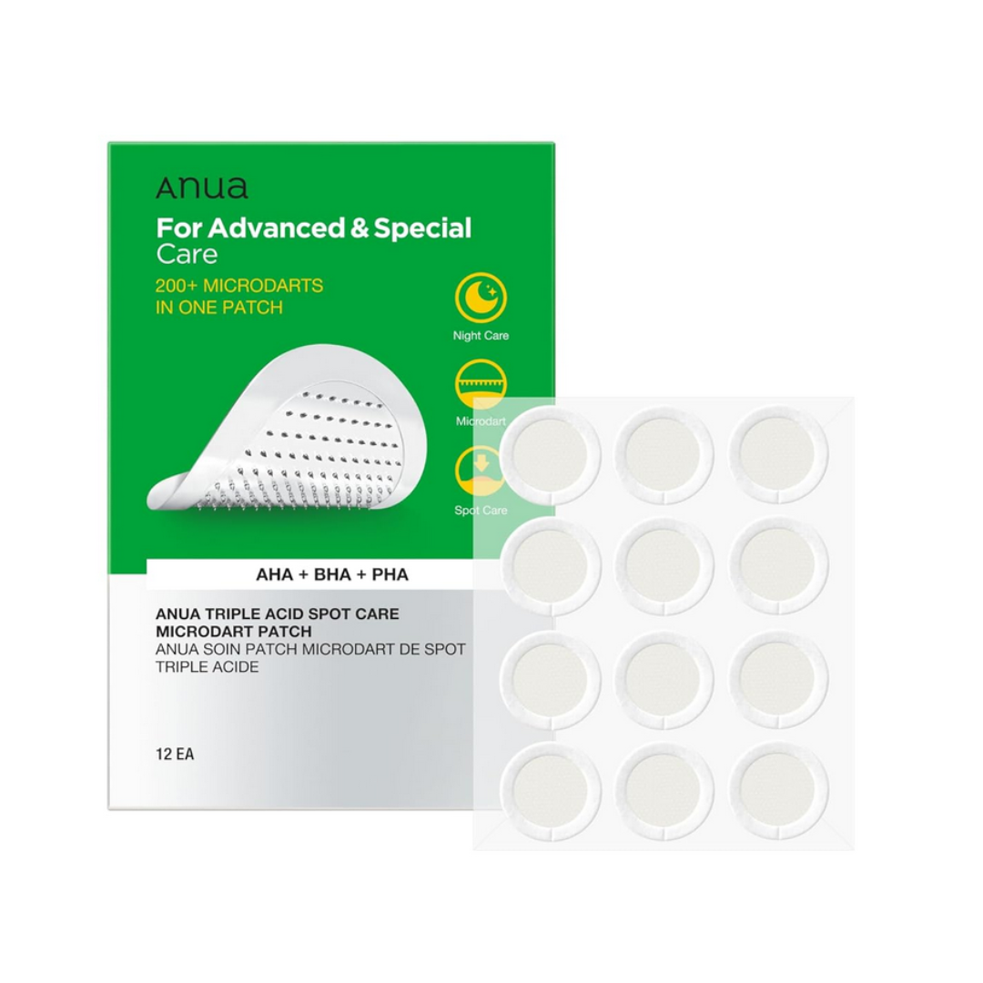 Auna Triple Acid Spot Care Microdart Patch 12 Pcs