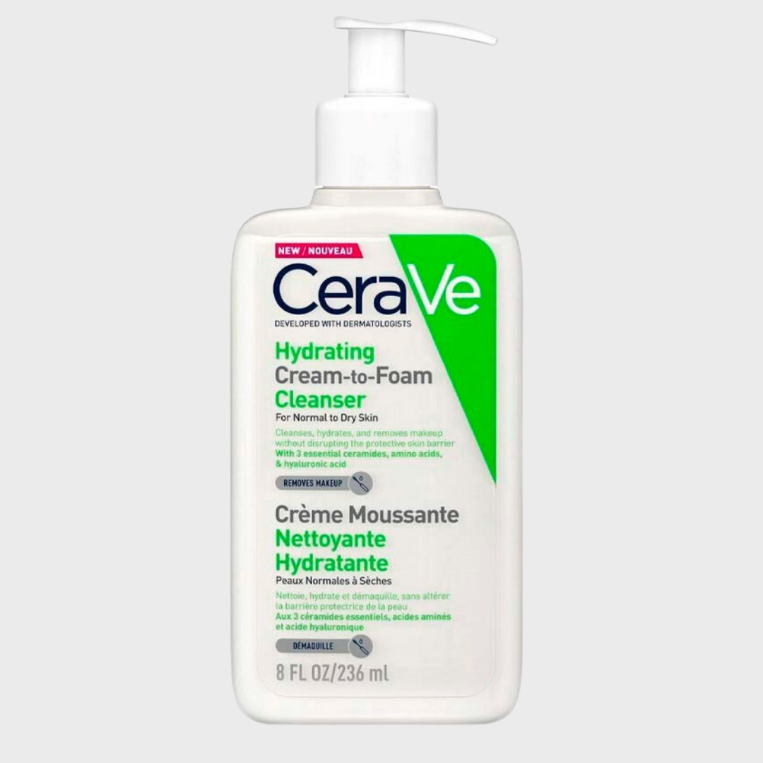 CeraVe Foaming Moisturizing Face Wash 236ml ( Packing May Change)