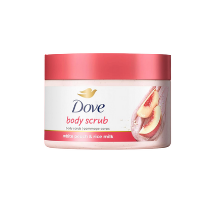 Dove Body Scrub White Peach &amp; Crushed Rice 298g
