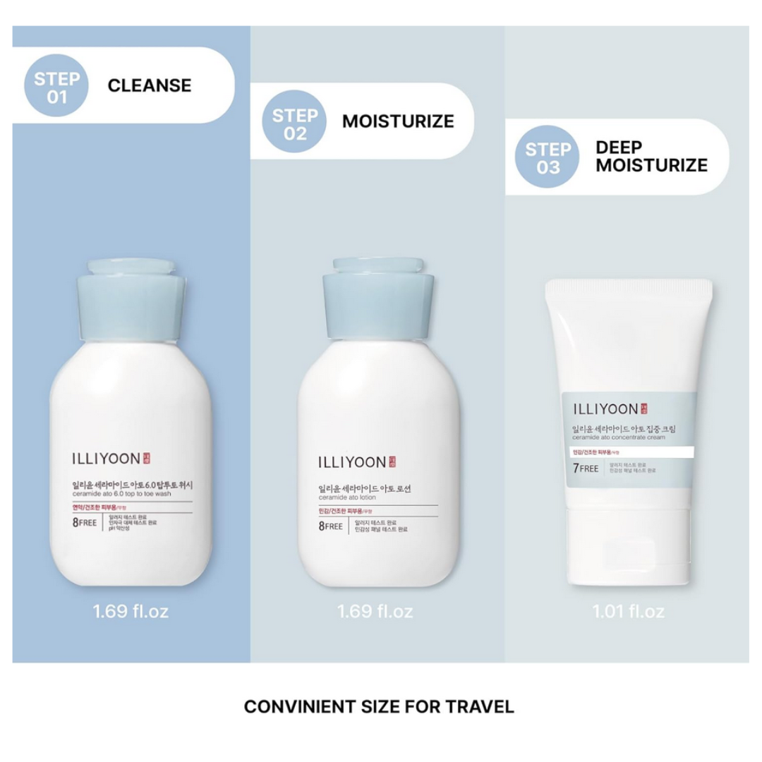 ILLIYOON Ceramide Ato Travel Kit