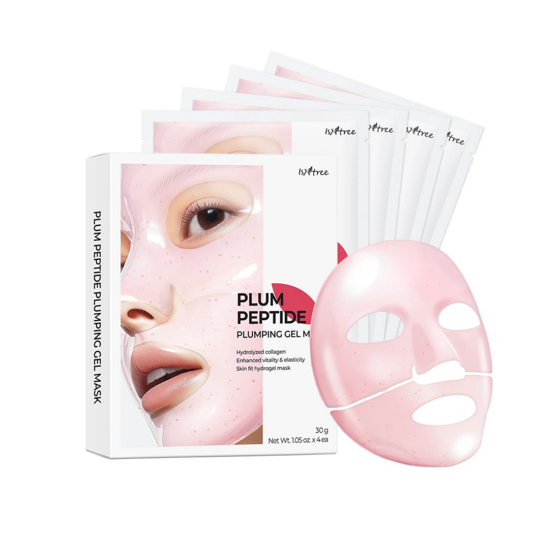 Isntree Plum Peptide Plumping Gel Mask Set 4X30ml