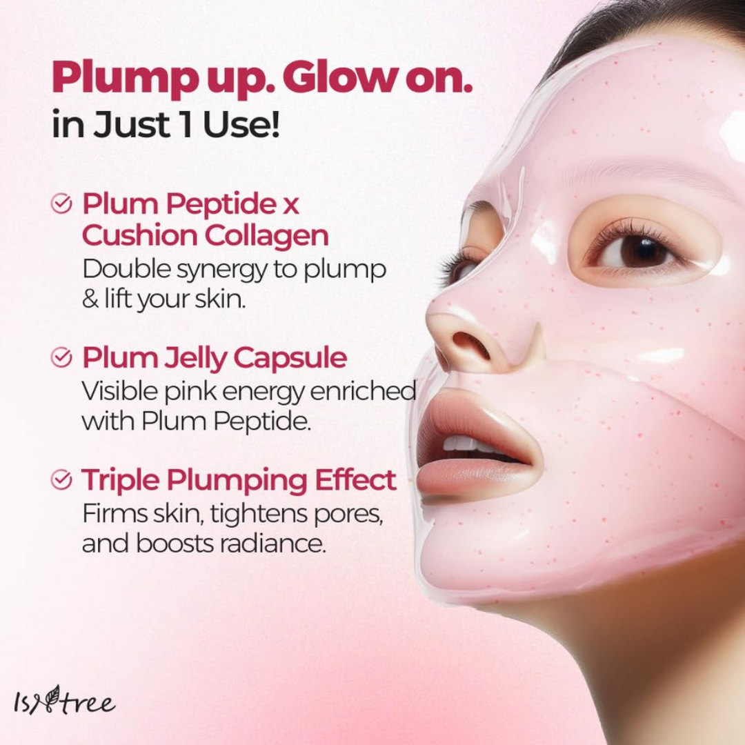 Isntree Plum Peptide Plumping Gel Mask Set 4X30ml
