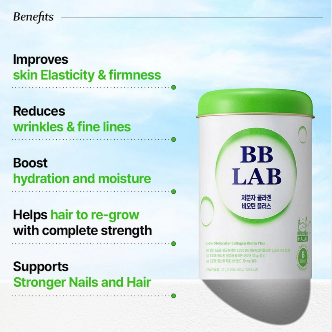 Low-Molecular Collagen Biotin Plus Halal 2g*30 sticks