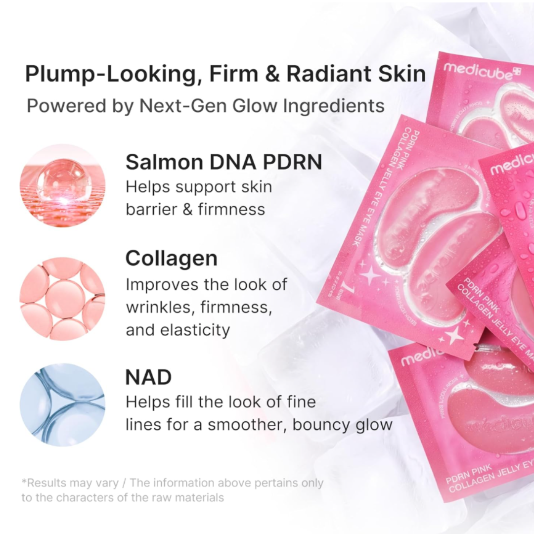Medicube PDRN Pink Collagen Jelly Eye Mask 28 pairs