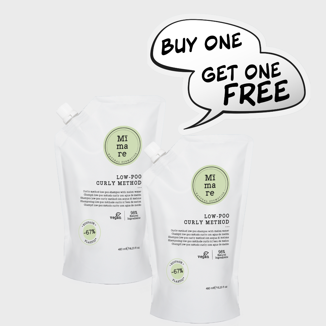 [Buy 1 Get 1 Free]   Mimare Curly Method Low-Poo Shampoo for Curly Hair 480ml