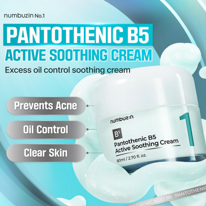 Numbuzin No.1 Pantothenic B5 Active Soothing Cream 80ml