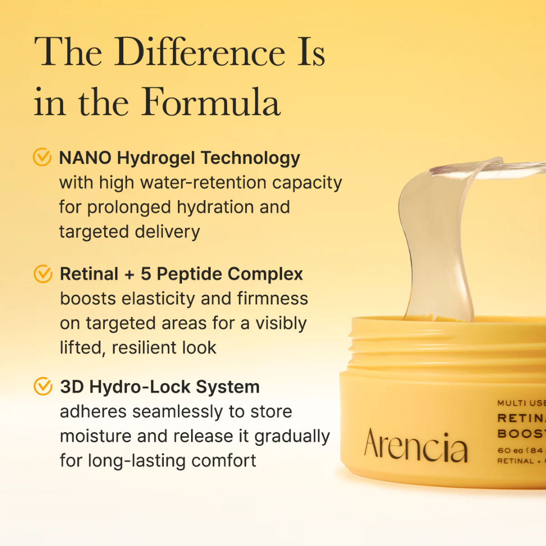 Retinal Boosting Eye Mask Patch Retinal &amp; Peptides 60 Paches