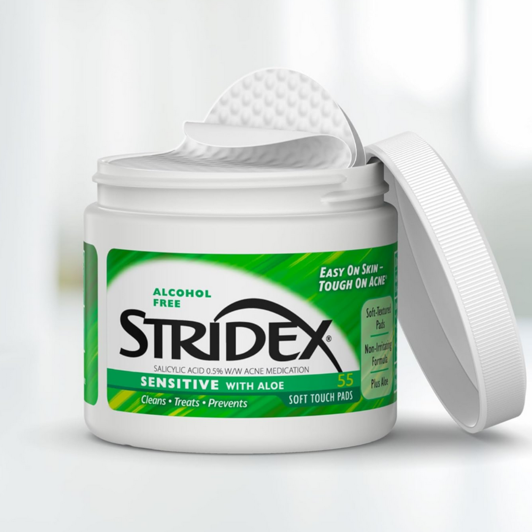 Stridex Medicated Acne Pads Sensitive with Alo 55 Pads