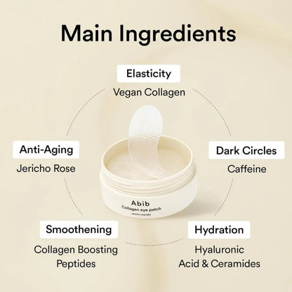 AbibAbib Collagen Eye Patch Jericho Rose Jelly 60 PatchsMood Arabia