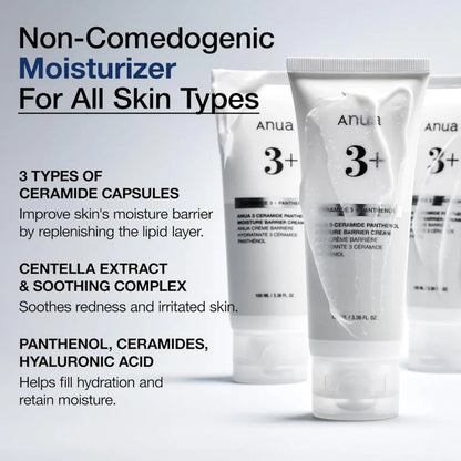 ANUAANUA 3 Ceramide Panthenol Moisture Barrier Cream 100mlMood Arabia