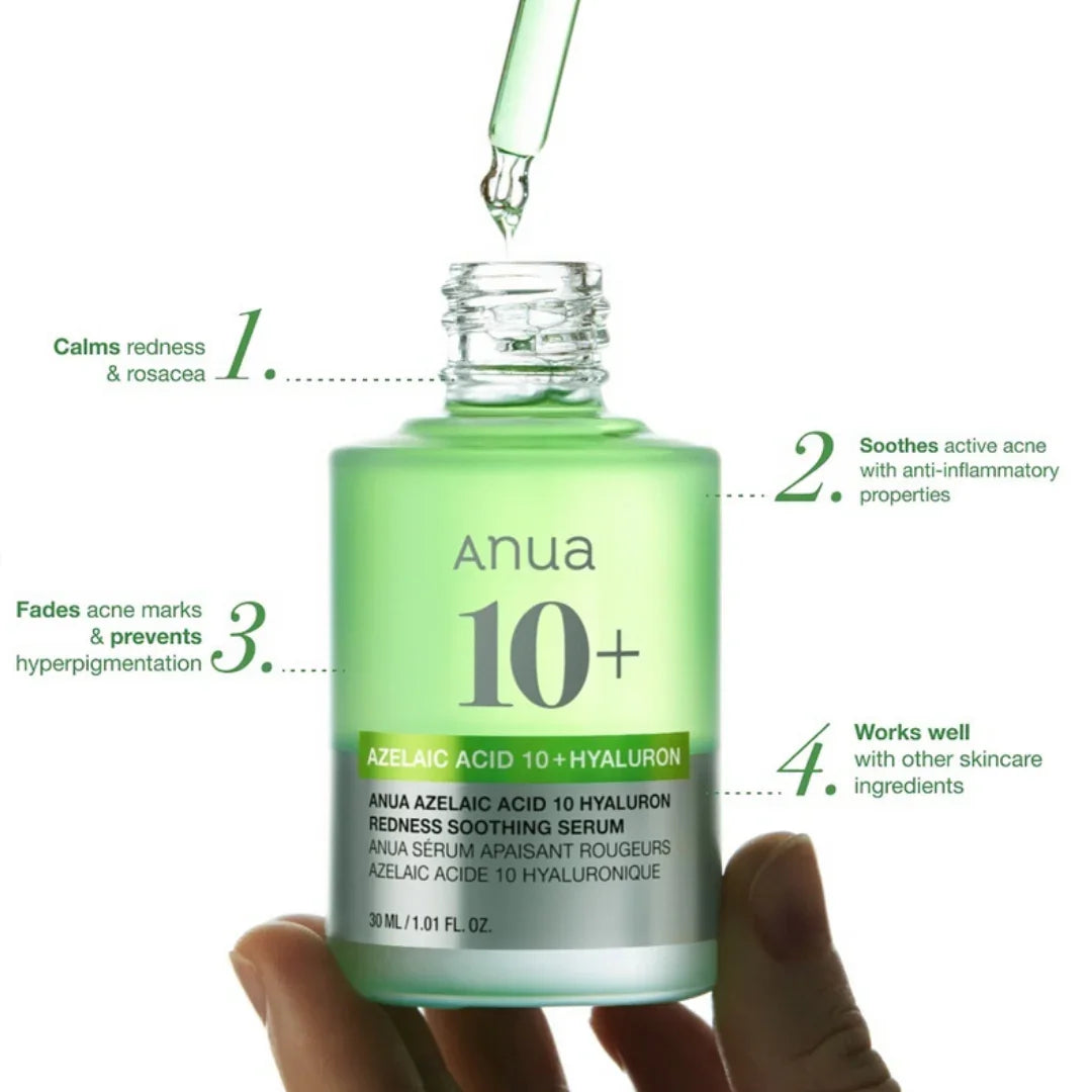 ANUAAnua Azelaic Acid 10 Hyaluron Redness Soothing Serum 30mlMood Arabia8809640737190