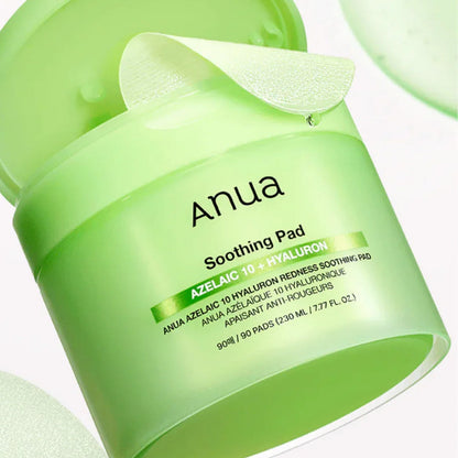 ANUAANUA Azelaic Acid 10 Hyaluronic Redness Soothing Pad 90 PadsMood Arabia