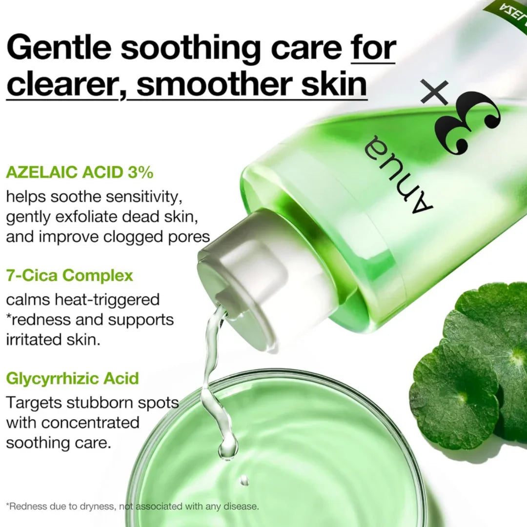 ANUAAnua Azelaic Acid 3 CICA Skin Claryfing Toner 250mlMood Arabia