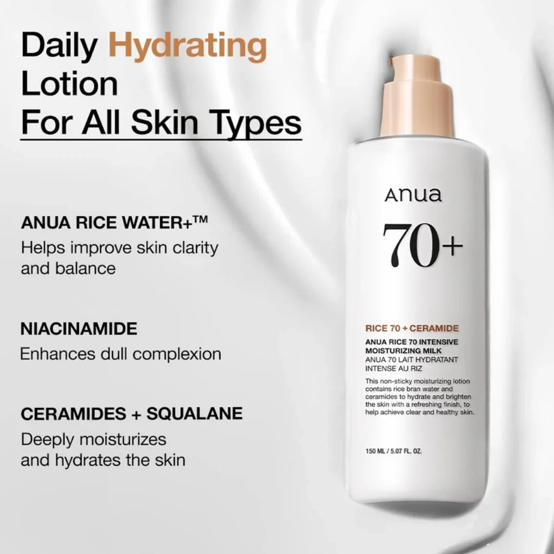 ANUAANUA Rice 70 Intensive Moisturizing Milk 150mlMood Arabia8809640735608