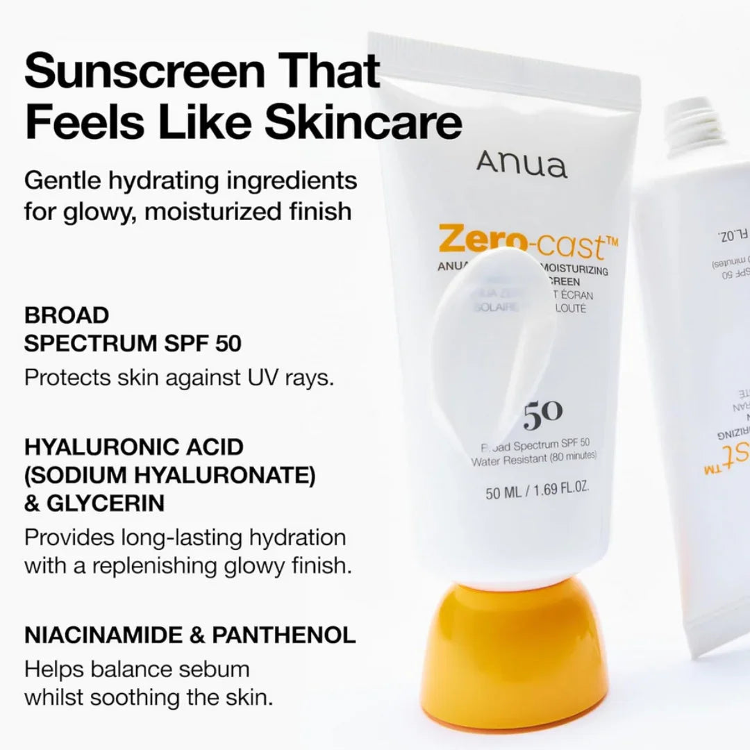 ANUAAnua Zero-Cast Moisturizing Finish Sunscreen 50mlMood Arabia