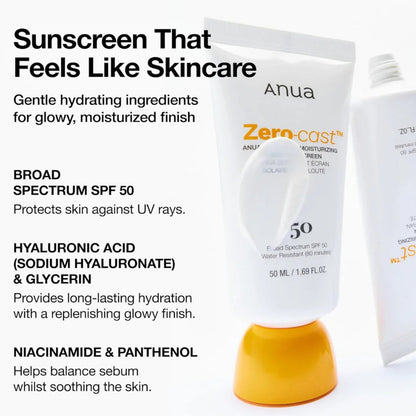 ANUAAnua Zero-Cast Moisturizing Finish Sunscreen 50mlMood Arabia