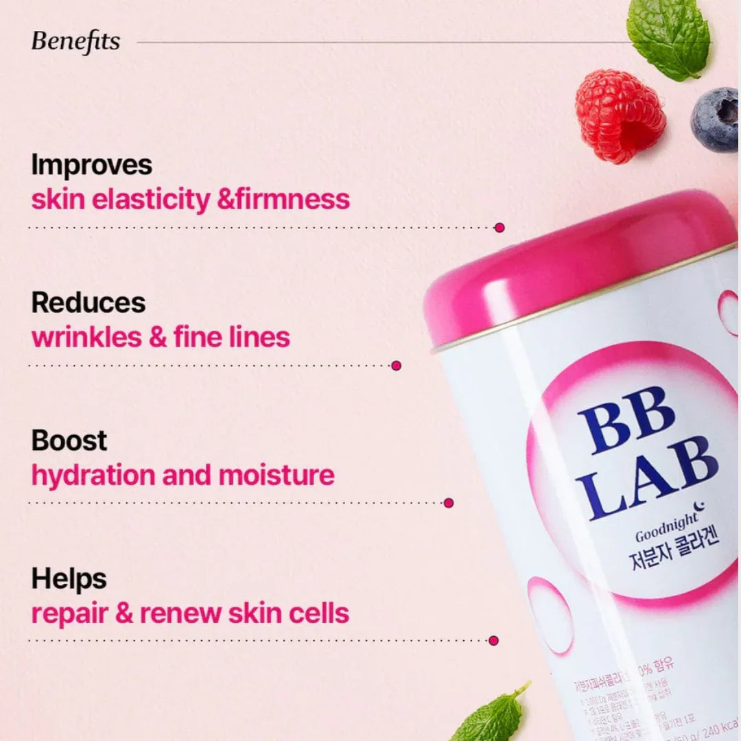 BB LabGood Night Collagen (Low-Molecular Weight Collagen) Halal 2g*30 sticks ( Packaging may Vary)Mood Arabia8809514649840