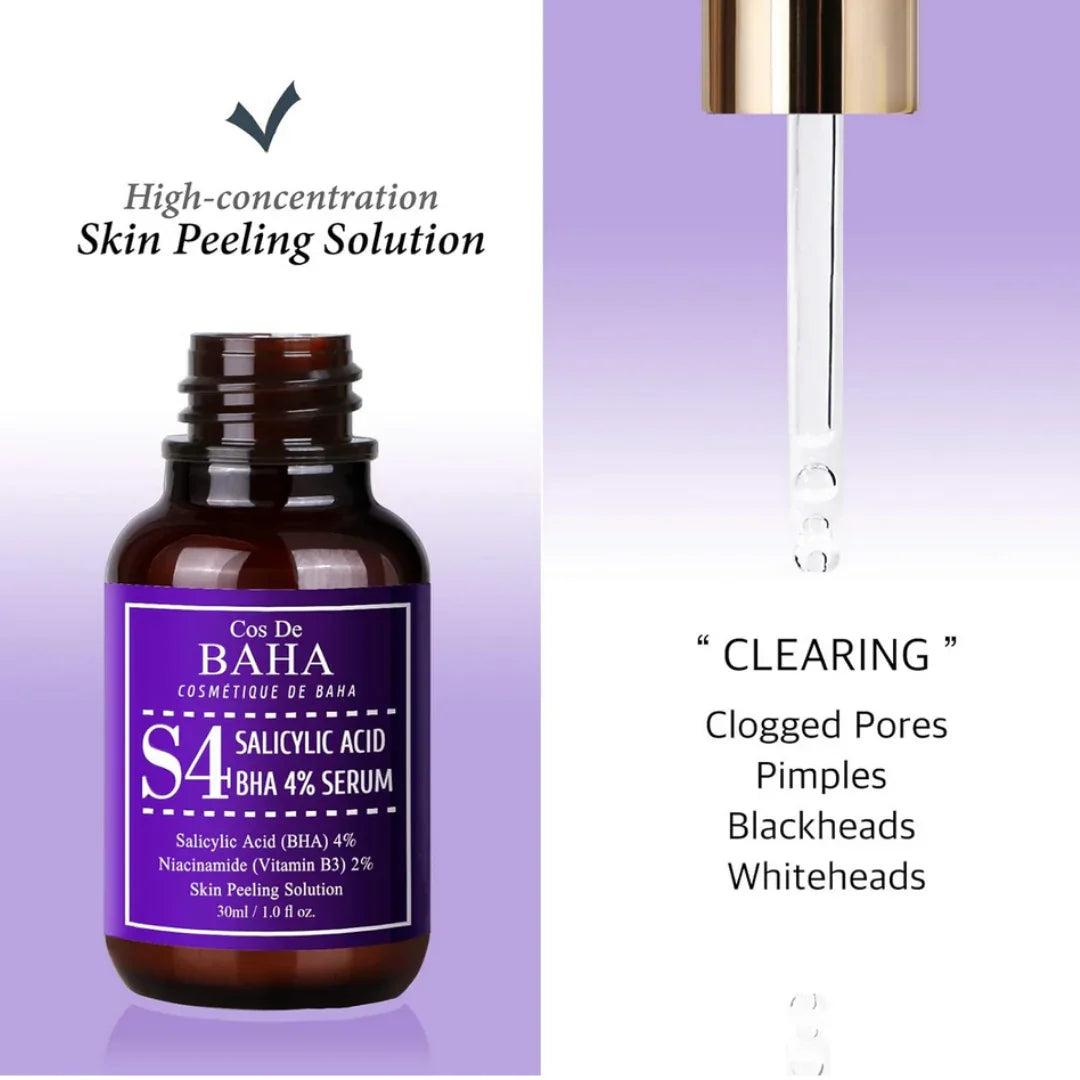 Cos De BAHACos De BAHA S4 Salicylic Acid BHA 4% Serum 30mlMood Arabia8809240318225