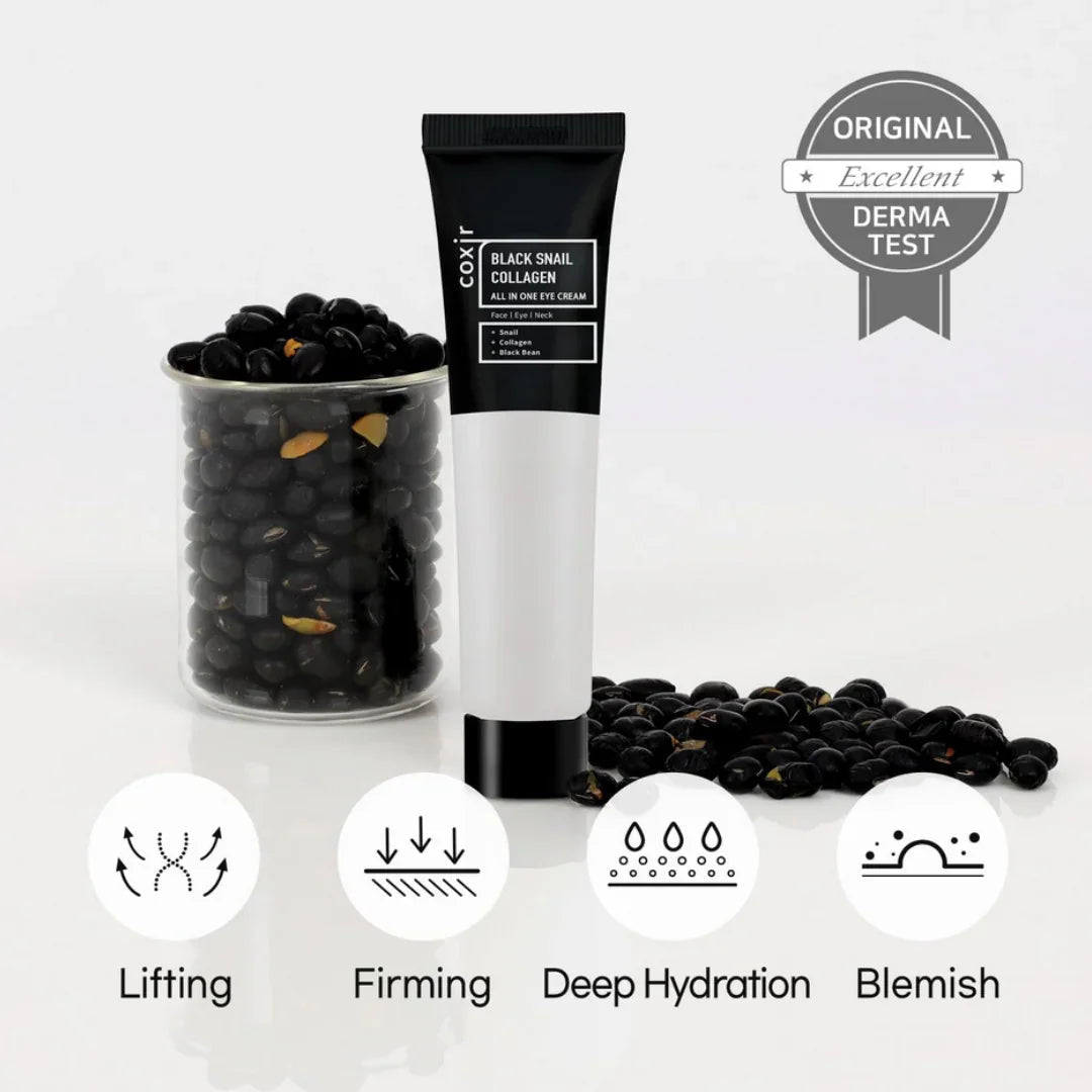 COXIRCoxir Black Snail Collagen All In One Eye Cream 30ml ( Expire Sep-2026)Mood Arabia