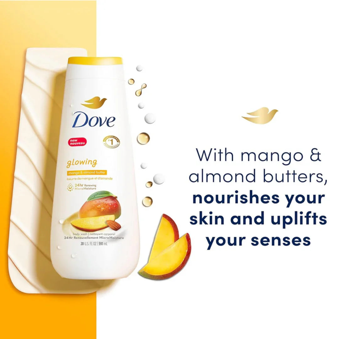 DOVEDove Glowing Mango &amp; Almond Butter Body Wash 591mlMood Arabia