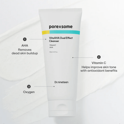 Dr.nineteenDr.nineteen PoreXsome VitaAHA Dual Effect Cleanser 150mlMood Arabia
