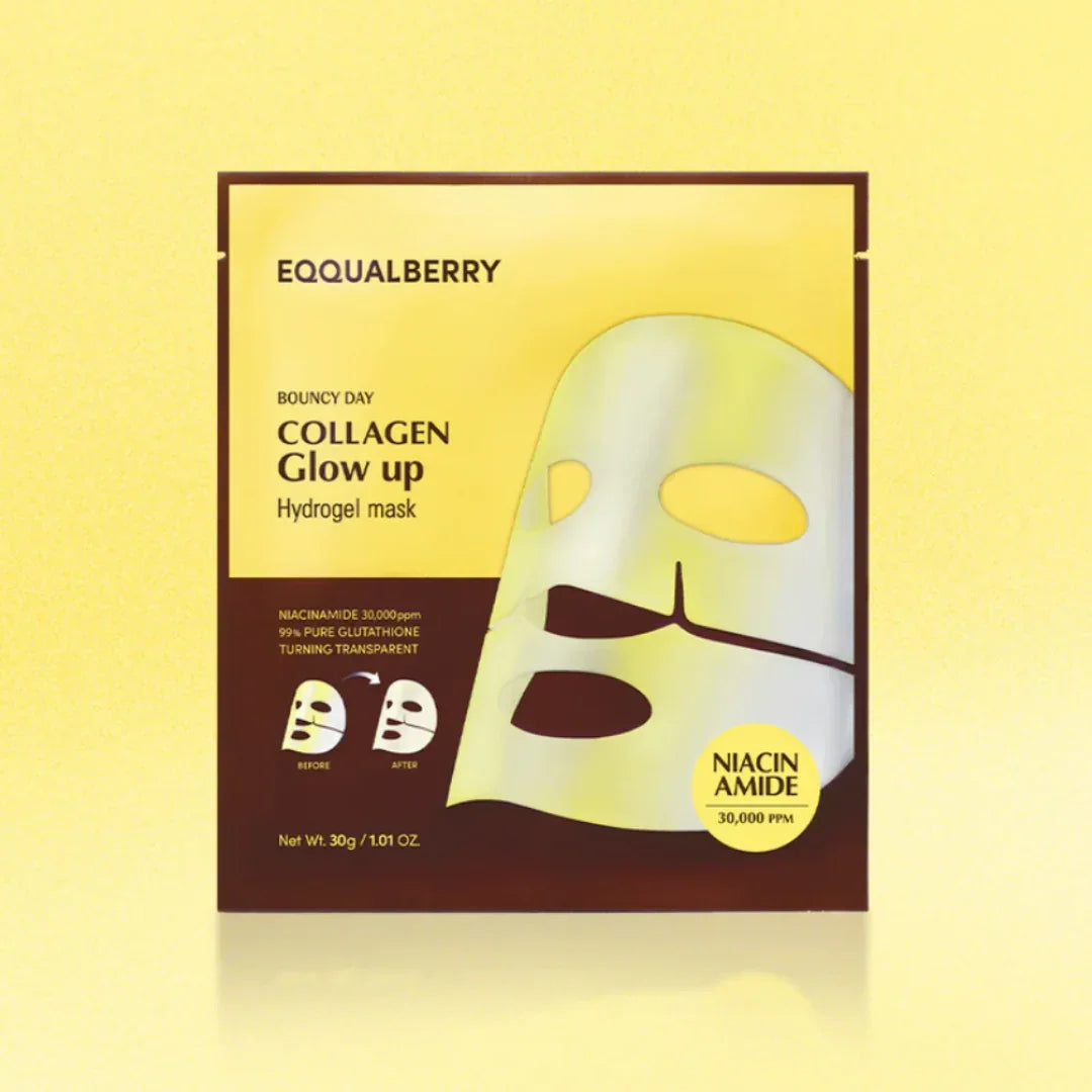 EQQUALBERRYEQQUALBERRY Collagen Glow up Hydrogel Mask Set 1*30gMood Arabia